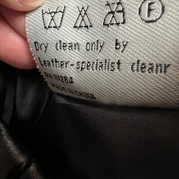 Vintage Cellini Long Full Grain Black Patchwork Leather Matrix Jacket Size XL - Picture 8 of 13